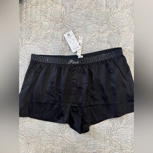 PINK Victoria's Secret Satin bedazzled shorts